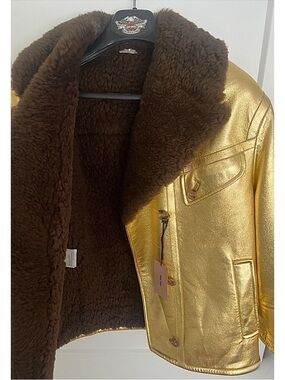 Miu Miu Blouson Oro + Tabacco Coat Runway NWT